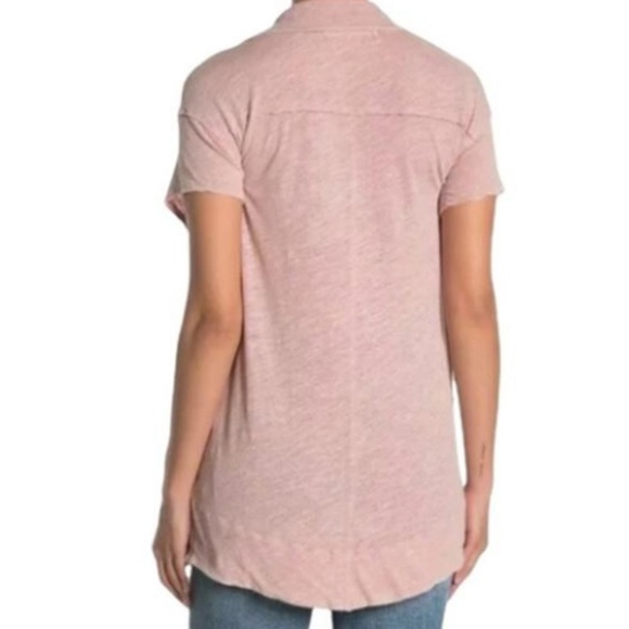 𝅺Free people The posh pink cotton linen tunic T-shirt - Picture 5 of 11